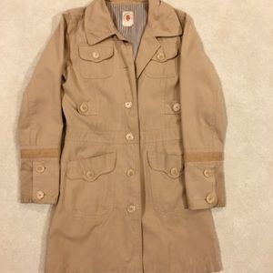 TRENCH COAT W/ CORDUROY DETAIL